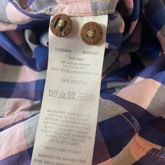 Ted Baker London Shirt Sleeved Shirt Size 5 (XL) - Picture 5 of 9